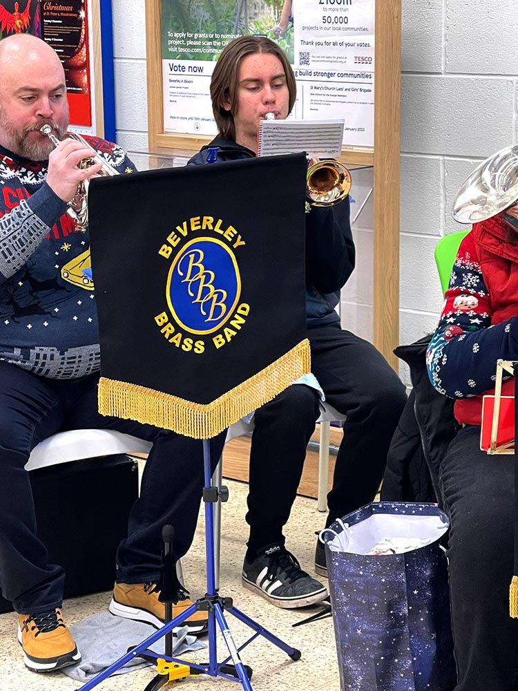 Caroling at Tesco Beverley By Caroline